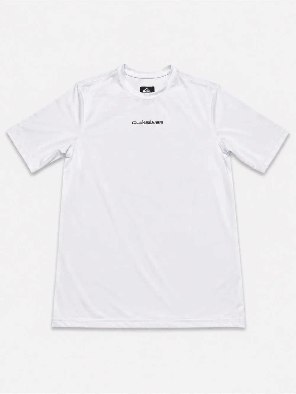 Quiksilver White Crew Neck Logo Tee